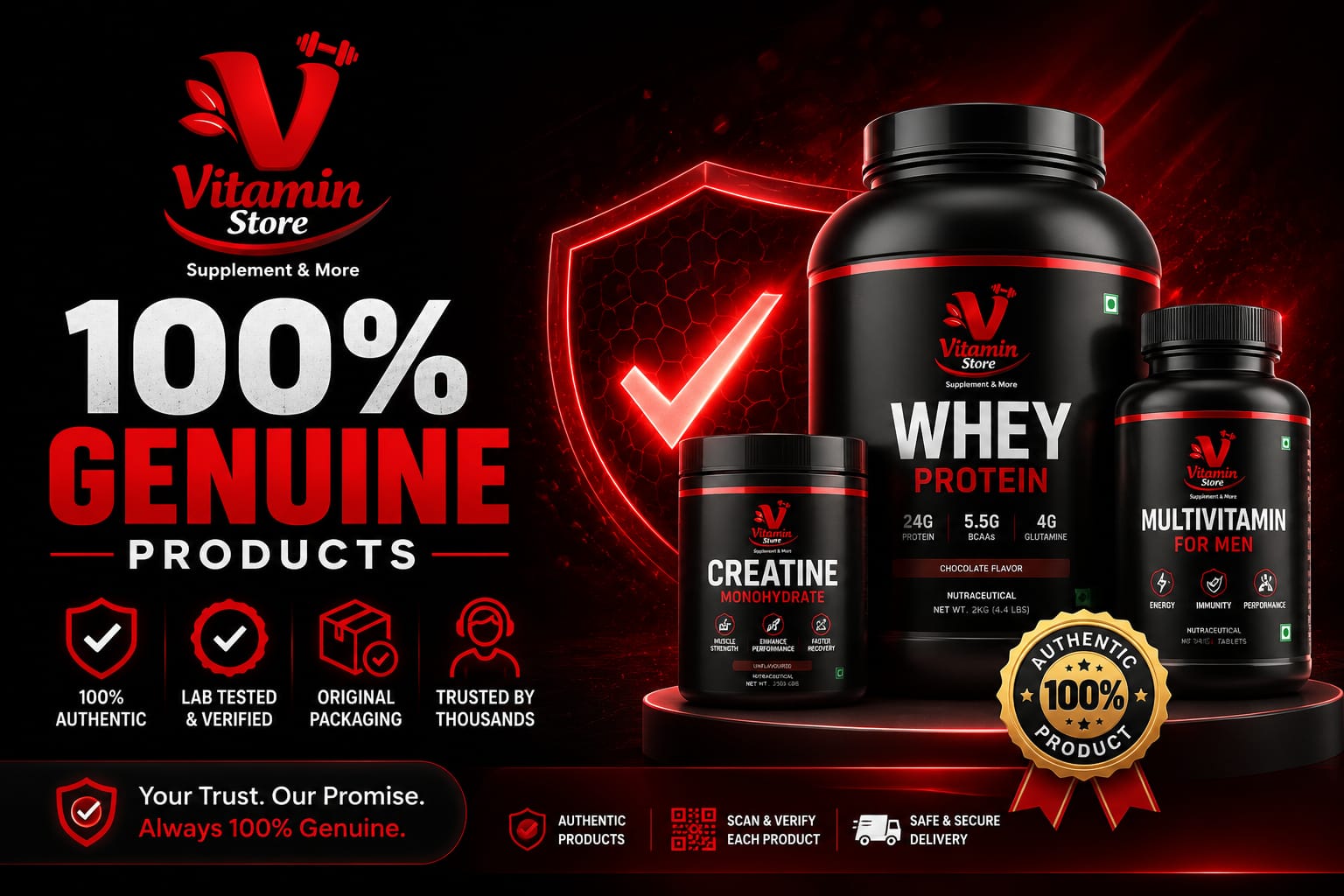 100% Genuine Products